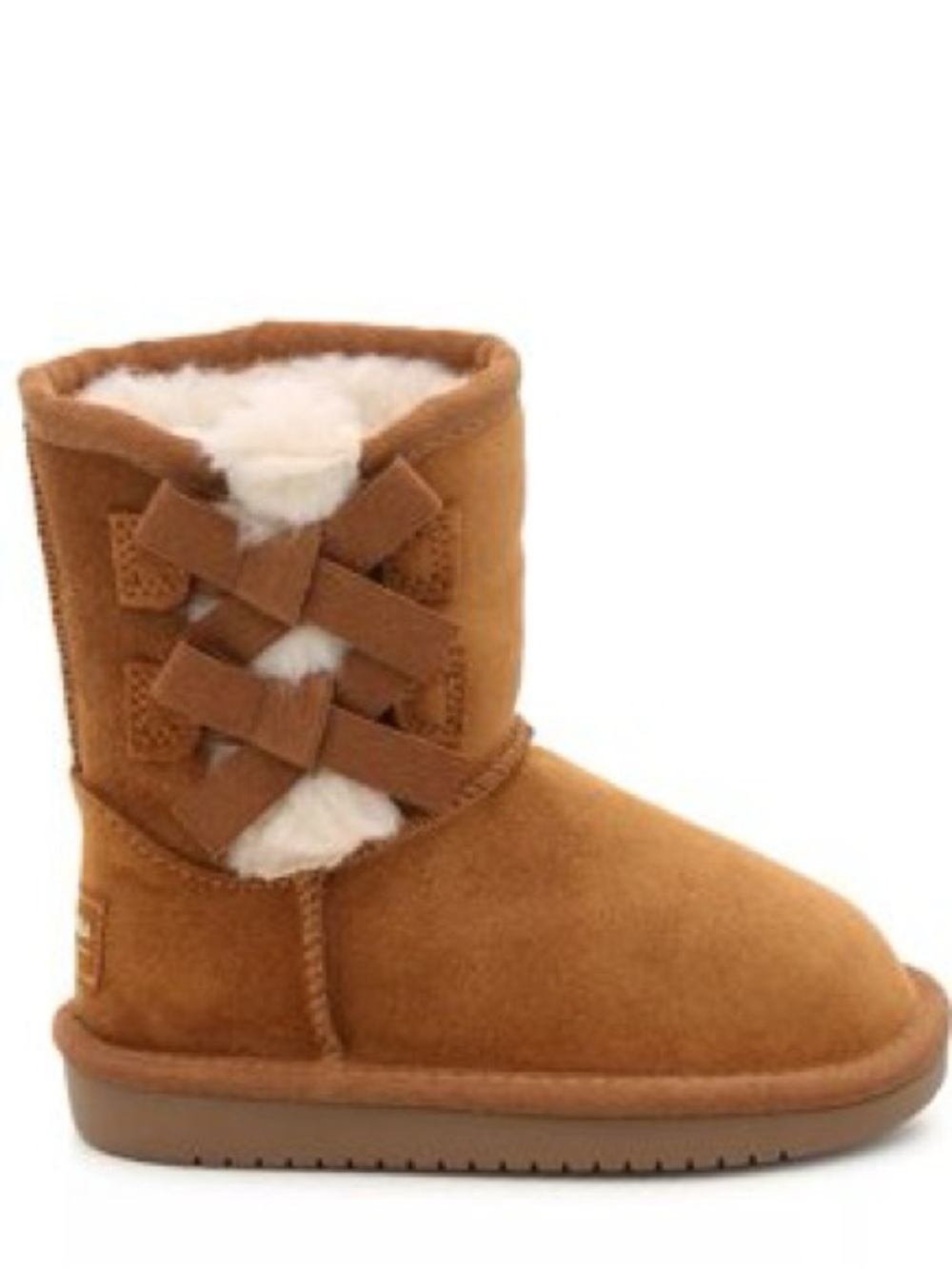 Koolaburra By UGG Victoria Short Boot - chestnut brown- Girls 3